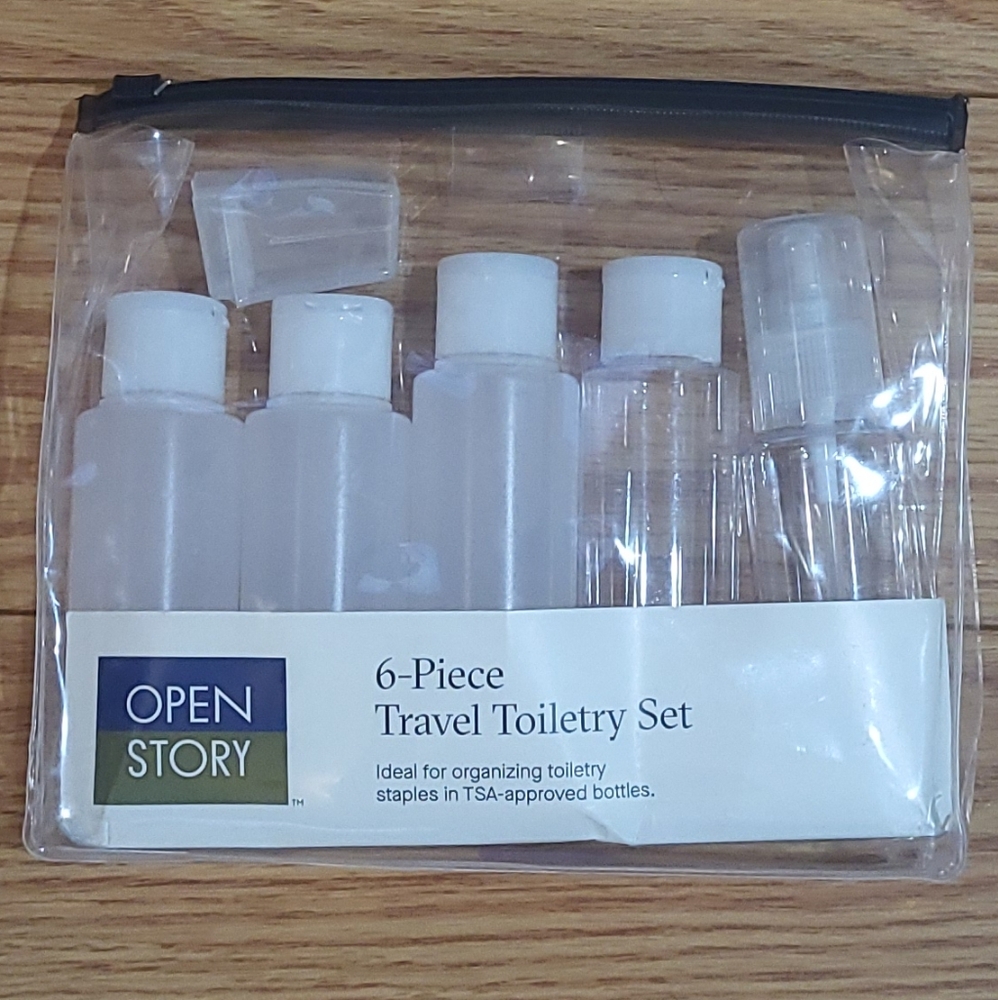 Clear Travel Toiletry Set